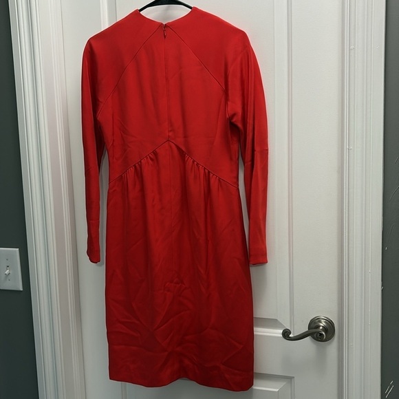 Alexandra Lind Red Dress Size 6 100% Silk - Picture 9 of 11